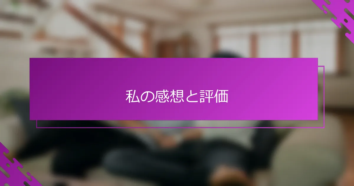 私の感想と評価